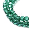 Electroplate Transparent Glass Beads Strands LS-EGLA-A035-T4mm-A18-3