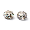 Alloy Rhinestone European Beads CPDL-H999-18-3