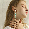 Brass Stud Earring Findings KK-BC0002-24-6