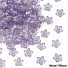15g Transparent Acrylic Bead Caps TACR-YW0003-07B-1