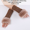 Polyacrylonitrile Fiber Yarn Knitting Fingerless Gloves COHT-PW0001-15F-2