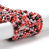 Glass Beads Strands EGLA-A034-M4mm-14-2