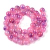 Dyed Natural White Jade Beads Strands G-T138-8mm-210-29-2