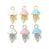 Alloy Enamel Pendants ENAM-D309-01-1