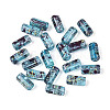 Picasso Transparent Glass Bugle Beads SEED-N010-02J-1