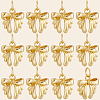 12Pcs Bowknot Brass Charms KK-BBC0019-35-7