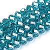 Electroplate Glass Beads Strands EGLA-A034-T8mm-A33-1