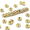 Brass Rhinestone Spacer Beads RB-A014-Z6mm-28G-1