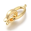 Brass Fold Over Clasps X-KK-H480-15G-1