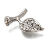 Rack Plating Brass With Rhinestone Findings KK-S402-02P-2