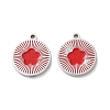 304 Stainless Steel Enamel Charms STAS-M102-23P-03-1