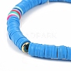 (Jewelry Parties Factory Sale)Handmade Polymer Clay Heishi Beads Stretch Bracelets BJEW-JB05304-04-2