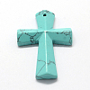Cross Natural & Synthetic Mixed Stone Pendants G-Q449-03-2