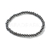 Synthetic Non-magnetic Hematite Beaded Stretch Bracelets BJEW-A117-A-22-2