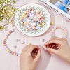 HOBBIESAY 120Pcs 6 Colors Food Grade Eco-Friendly Silicone Beads SIL-HY0001-15-4