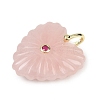 Natural Rose Quartz Carved Pendants G-C276-01G-08-2
