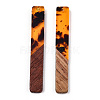 Transparent Resin & Walnut Wood Big Pendants RESI-TAC0017-70-B01-2