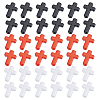 300Pcs 3 Colors Opaque Acrylic Beads SACR-WR0001-03-1