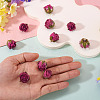 10Pcs Preserved Rose Pendants KY-TA0001-59B-6