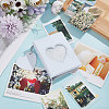 3 Inch PVC Mini Heart Hollow Photocard Holder Book AJEW-WH0038-65P-01-4