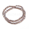 Faceted(32 Facets) Round Full Rainbow Plated Electroplate Glass Beads Strands EGLA-J130-FR12-3