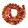 Dyed Natural White Jade Beads Strands G-T138-8mm-210-30-2