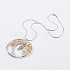 Natural Gemstone Pendant Necklaces NJEW-JN02121-2