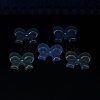 UV Plating Luminous Transparent Acrylic Beads OACR-P010-07A-4