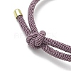 Adjustable Nylon Round Milan Cord Slider Bracelet Making FB-H001-01G-04-2