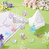 120Pcs 8 Colors Acrylic Bead Caps MACR-TA0002-59-7
