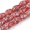 Handmade Gold Sand Lampwork Beads LAMP-T006-04D-1