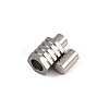 304 Stainless Steel Magnetic Clasps Hand Polished STAS-C127-18B-P-2