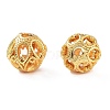 Rack Plating Brass Beads KK-A377-15G-2