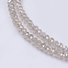 Electroplate Glass Beads Strands GLAA-F076-FR09-3