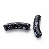 Opaque Spray Painted Acrylic Beads MACR-S372-002F-B01-2