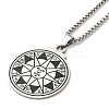 304 Stainless Steel Pendant Necklaces for Women Men NJEW-G123-10P-2