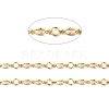 Rack Plating Brass Ring & Oval & Infinity Link Chains CHC-I040-09G-2