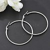 Tarnish Resistant 304 Stainless Steel Big Hoop Earrings EJEW-F105-06P-2