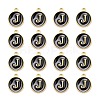 Golden Plated Alloy Charms LS-ENAM-S118-02J-2