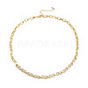Infinity Cubic Zirconia Bracelets & Necklaces Jewelry Sets SJEW-M098-02G-2