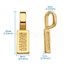 Tibetan Style Alloy Glue-on Flat Pad Bails TIBE-TA0001-09-8