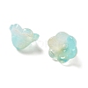 Transparent Glass Beads Caps GLAA-B028-01L-2
