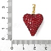 Brass Rhinestone Pendants KK-K293-48B-G-3