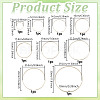 9Pcs 9 Styles Bamboo Embroidery Hoop Kit FIND-WH0126-848-2