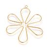 Brass Big Pendants KK-R058-020G-1