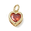 Brass Pave Cubic Zirconia Charms KK-CBA56EF-31G-06-1