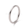 Non-Tarnish 201 Stainless Steel Simple Thin Plain Band Ring for Women RJEW-I089-27P-1