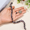 1 Strand Handmade Lampwork Inner Flower Rondelle Beads Strands LAMP-TA0002-72A-5