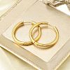PVD Vacuum Plating 304 Stainless Steel Huggie Hoop Earrings for Women X-EJEW-F280-07H-G-2