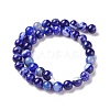 Natural Striped Agate/Banded Agate Beads Strands G-G582-10mm-64-3